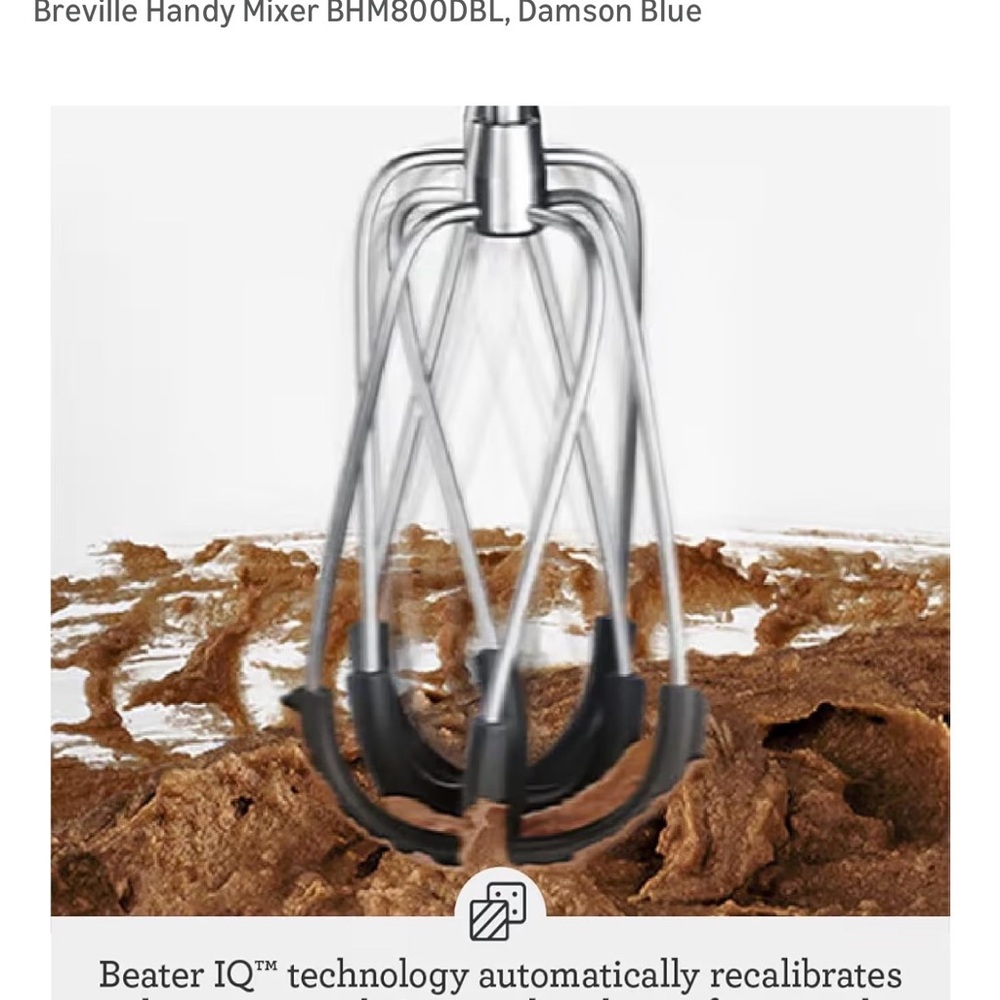 Like New Breville Hand Mixer in Damson Blue— Used Twice - Picture 2 of 10